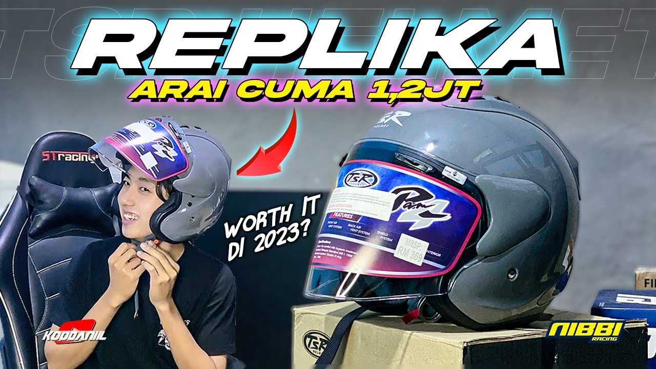 ARAI CUMA 1,2jt NEW REPLIKA WORTH IT | REVIEW TSR HELMET RAM 4 2023