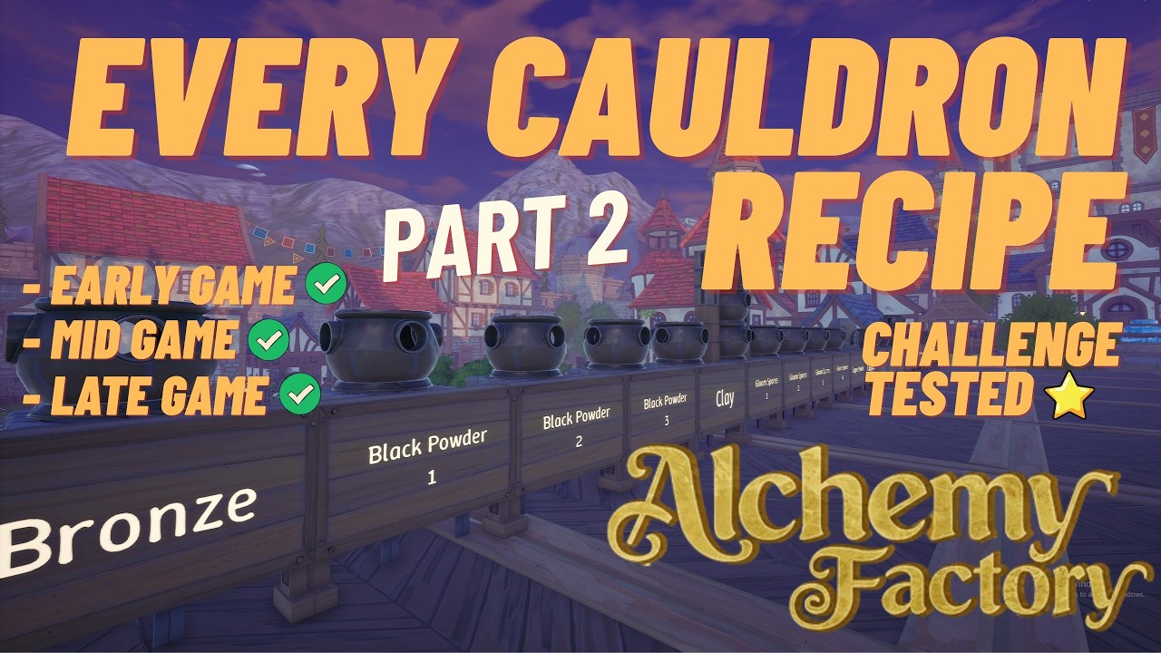I Re-Tested EVERY Cauldron Recipe in Alchemy Factory – And It Saved My Challenge Run