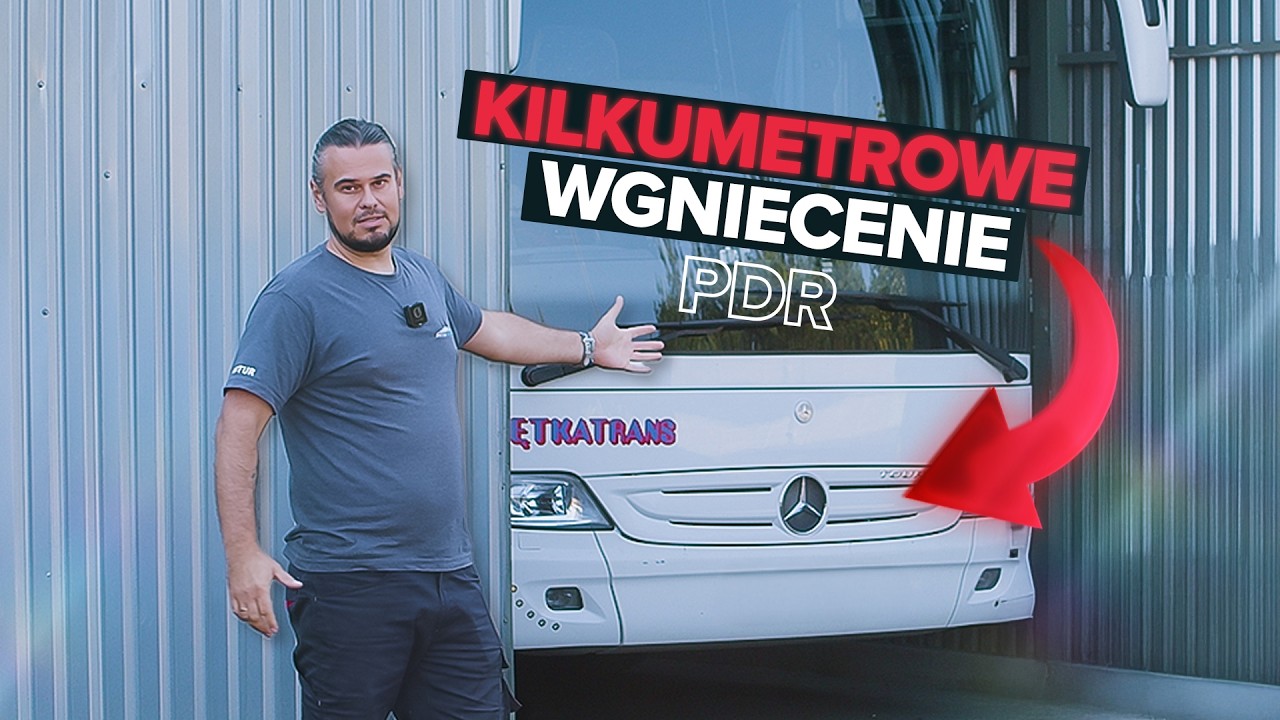 Naprawiam KILKUMETROWE wgniecenie na AUTOKARZE metodą PDR!