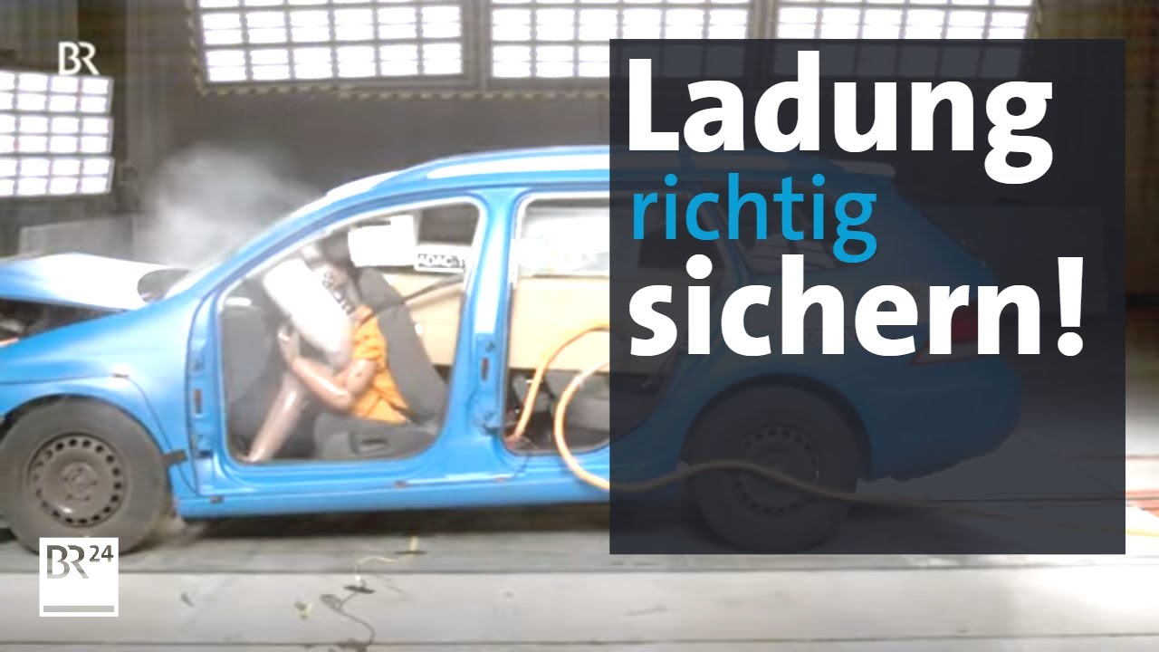 ADAC Crash-Test: Wie man Ladung im Auto sichern sollte | Abendschau | BR24