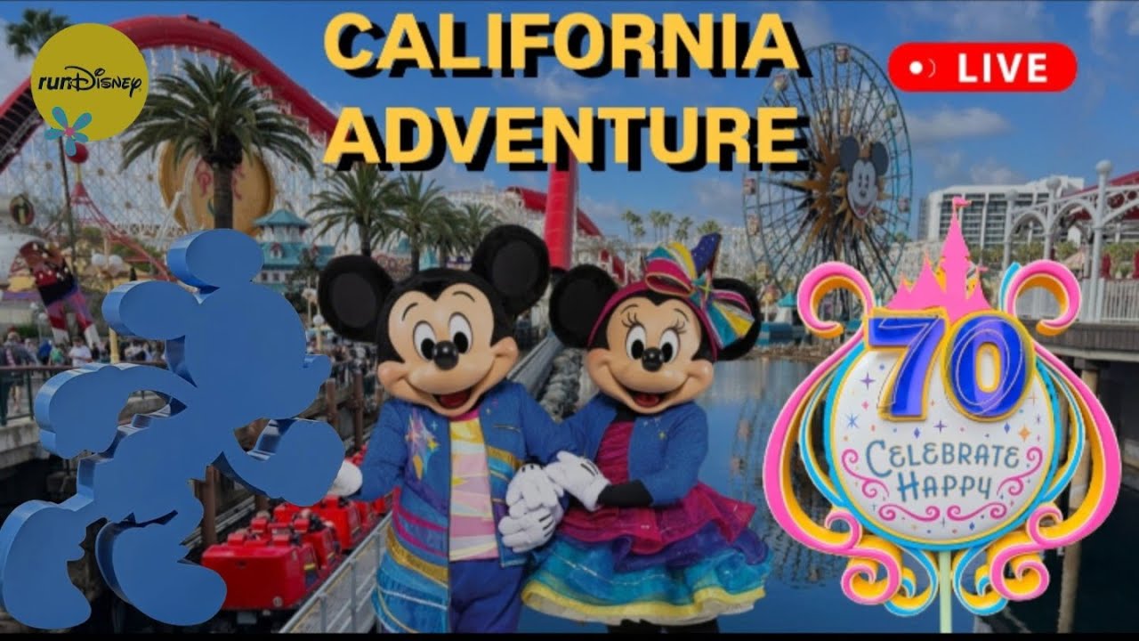 Disneyland Run Disney 5K Day Fun Rides Shows #livestream
