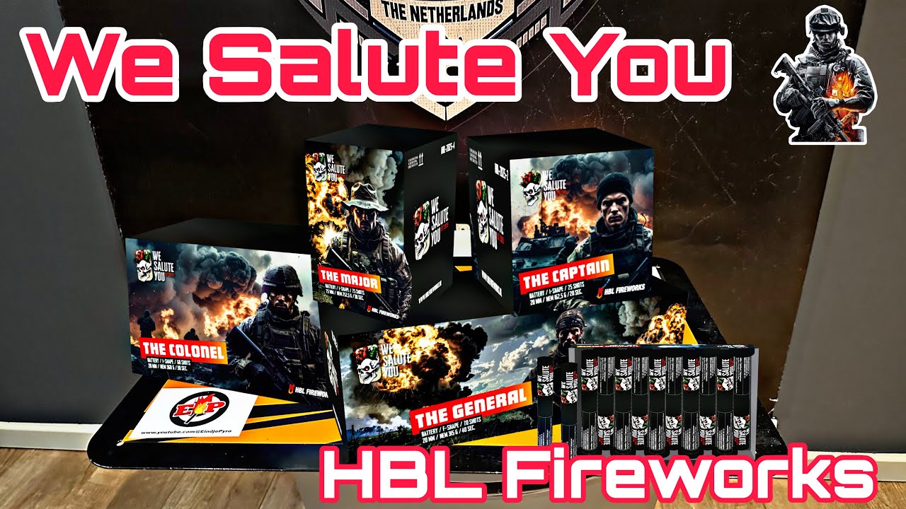 Alle producten “We Salute You💀” - HBL Fireworks : General - Captain - Major - Colonel : Straatfilm