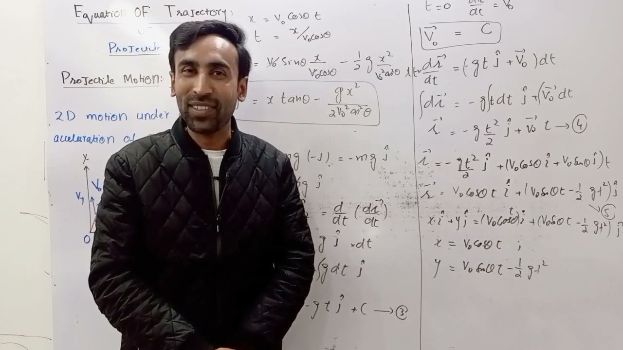 Lecture 9- Equation of Trajectory of a Projectile || Mechanic