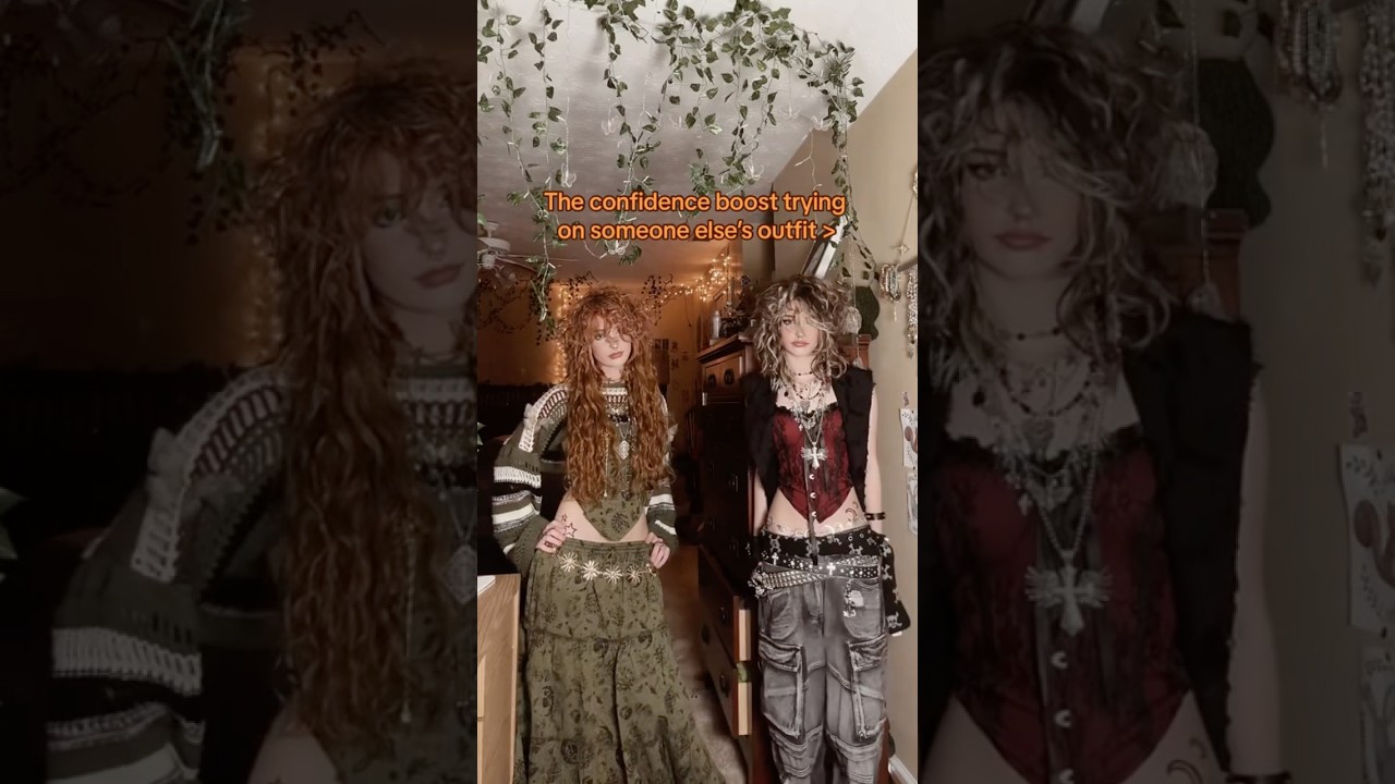 the confidence boost trying on someone else&rsquo;s outfit #alt #fashion  #alternativestyle #outfit