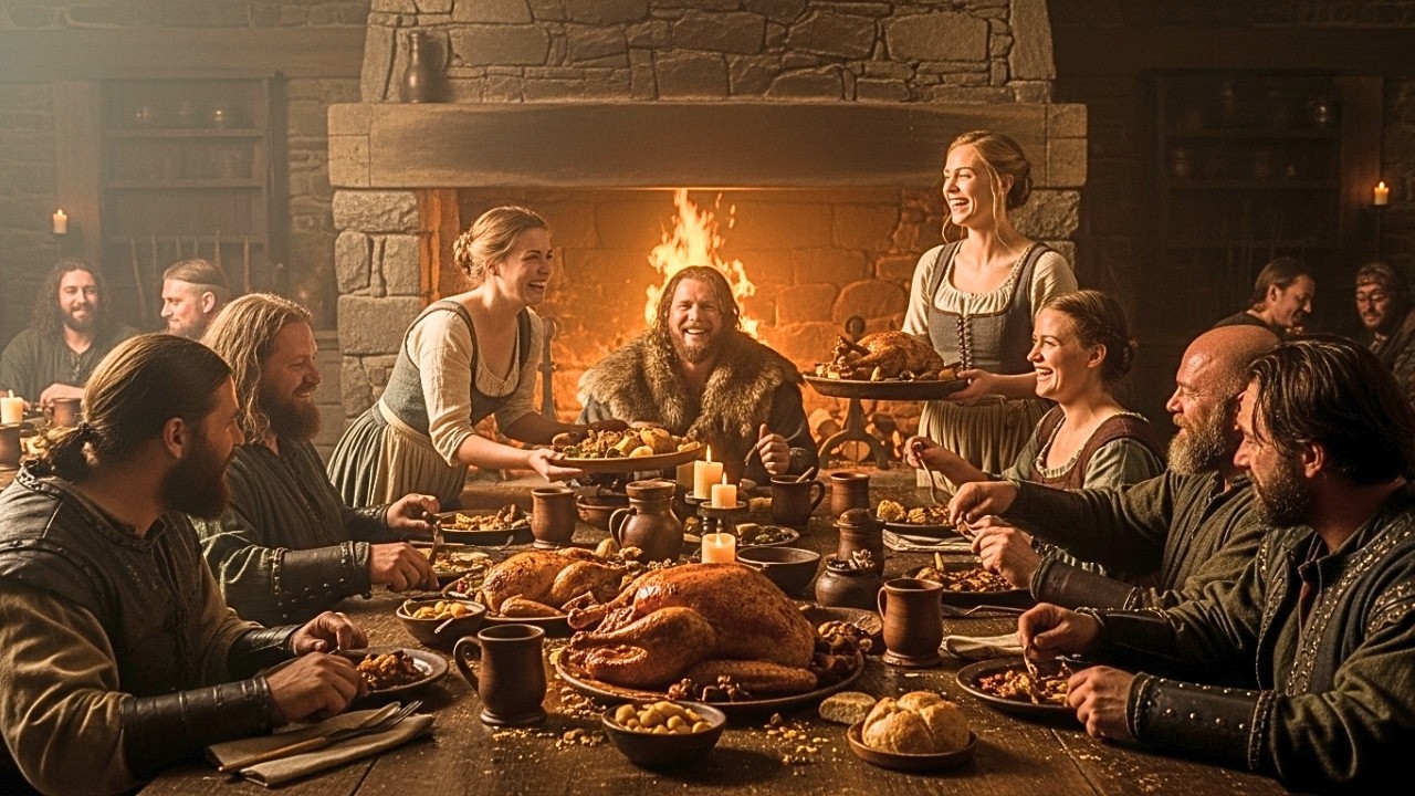 O QUE AS PESSOAS COMIAM NAS TAVERNAS MEDIEVAIS EM 1100 DC É SURPREENDENTE!