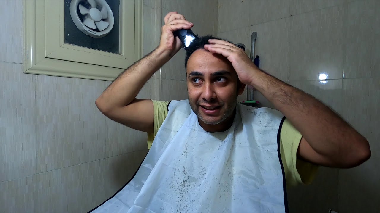 تجربة حلاقة شعر الراس في البيت