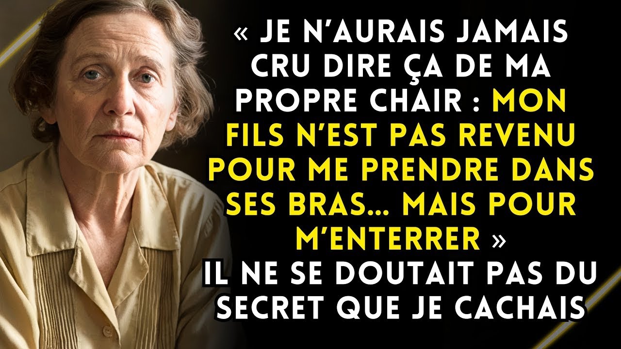 Mon fils n’est pas revenu par amour, mais pour m’enterrer. Il voulait l’héritage… j’avais un secret