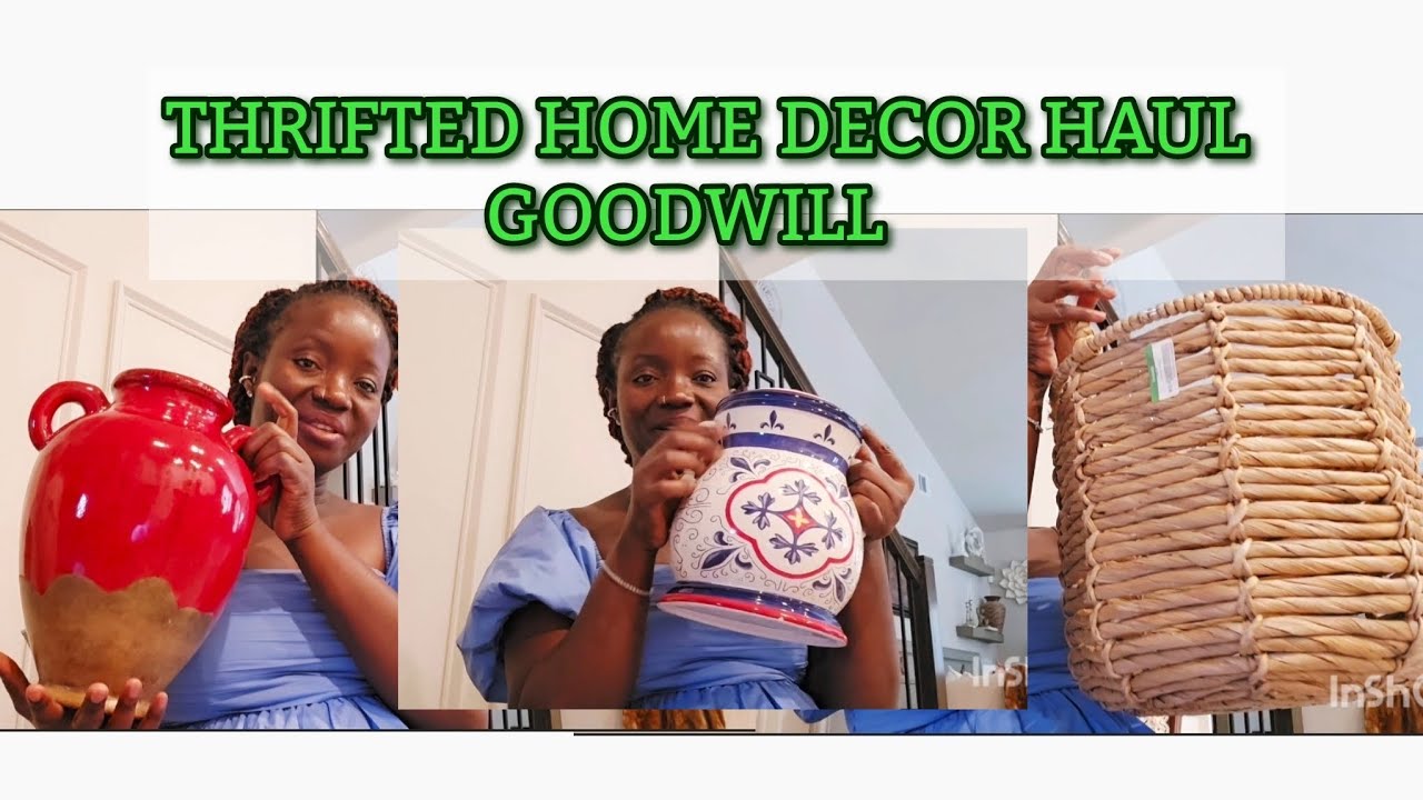 THRIFTED HOME DECOR HAUL. AFFORDABLE HOME DECOR HAUL. #GOODWILL 