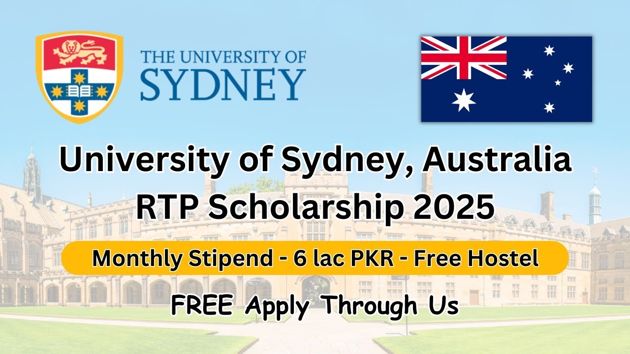 How to Apply for RTP Scholarship 2025 | How to Apply for University of Sydney Australia 2025 #RTP