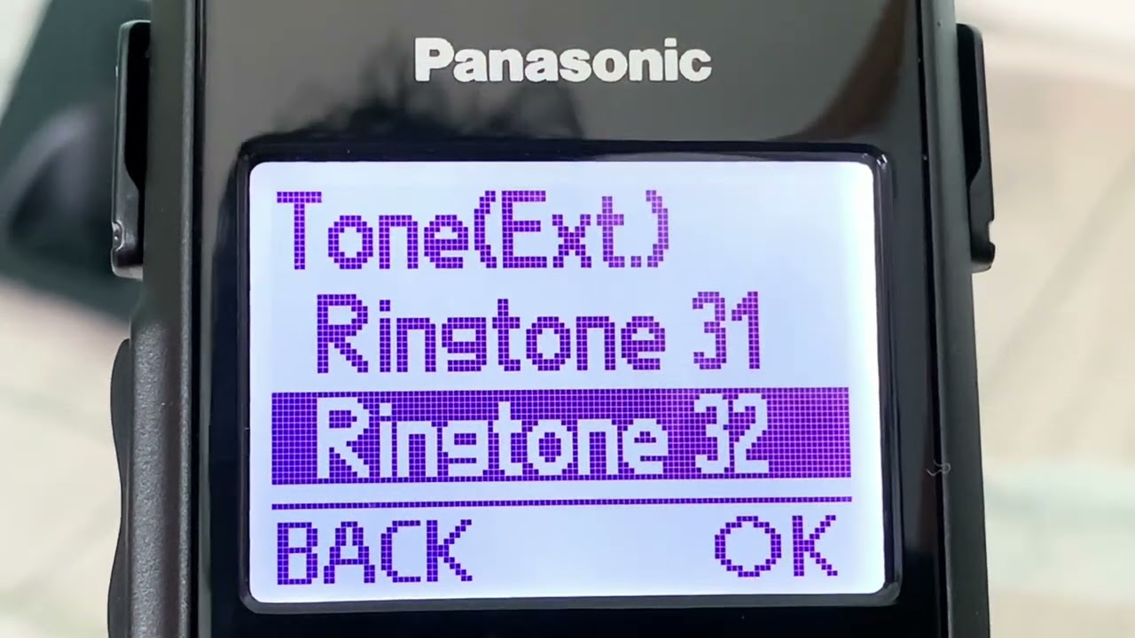 Panasonic KX-TGE822 | Ringtones