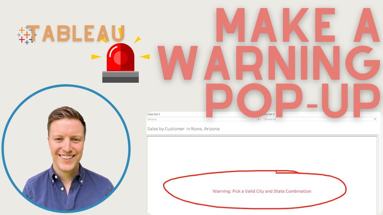 How to Make a Pop-Up Warning Message in Tableau