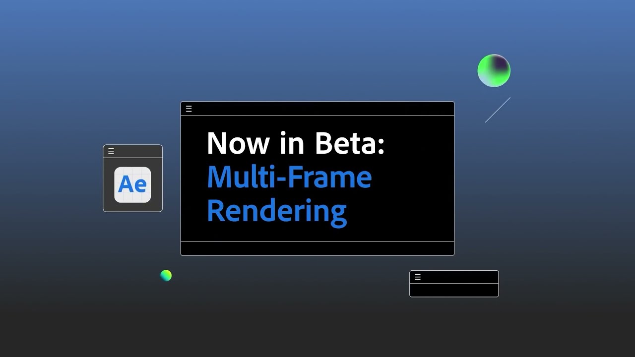 NEW Multi Frame Rendering in After Effects
