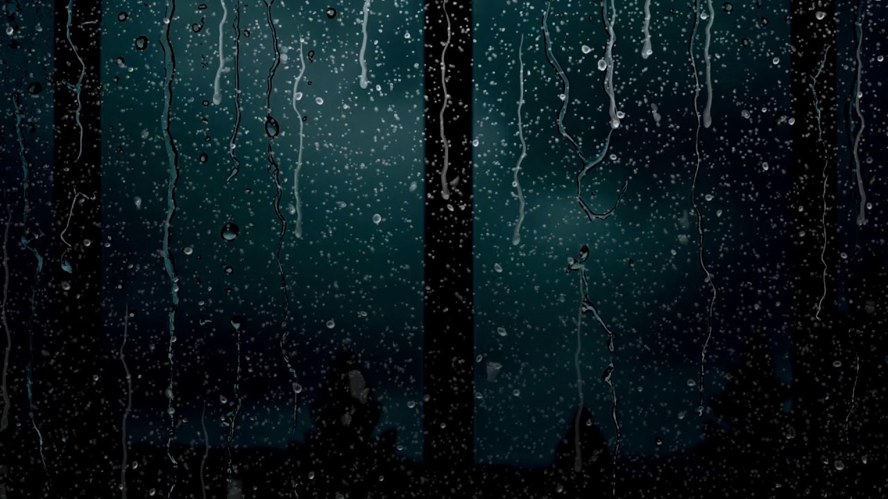 Peaceful Rainstorm with Gentle Thunder BLACK SCREEN | Sleep Relaxation Dark Screen Audio