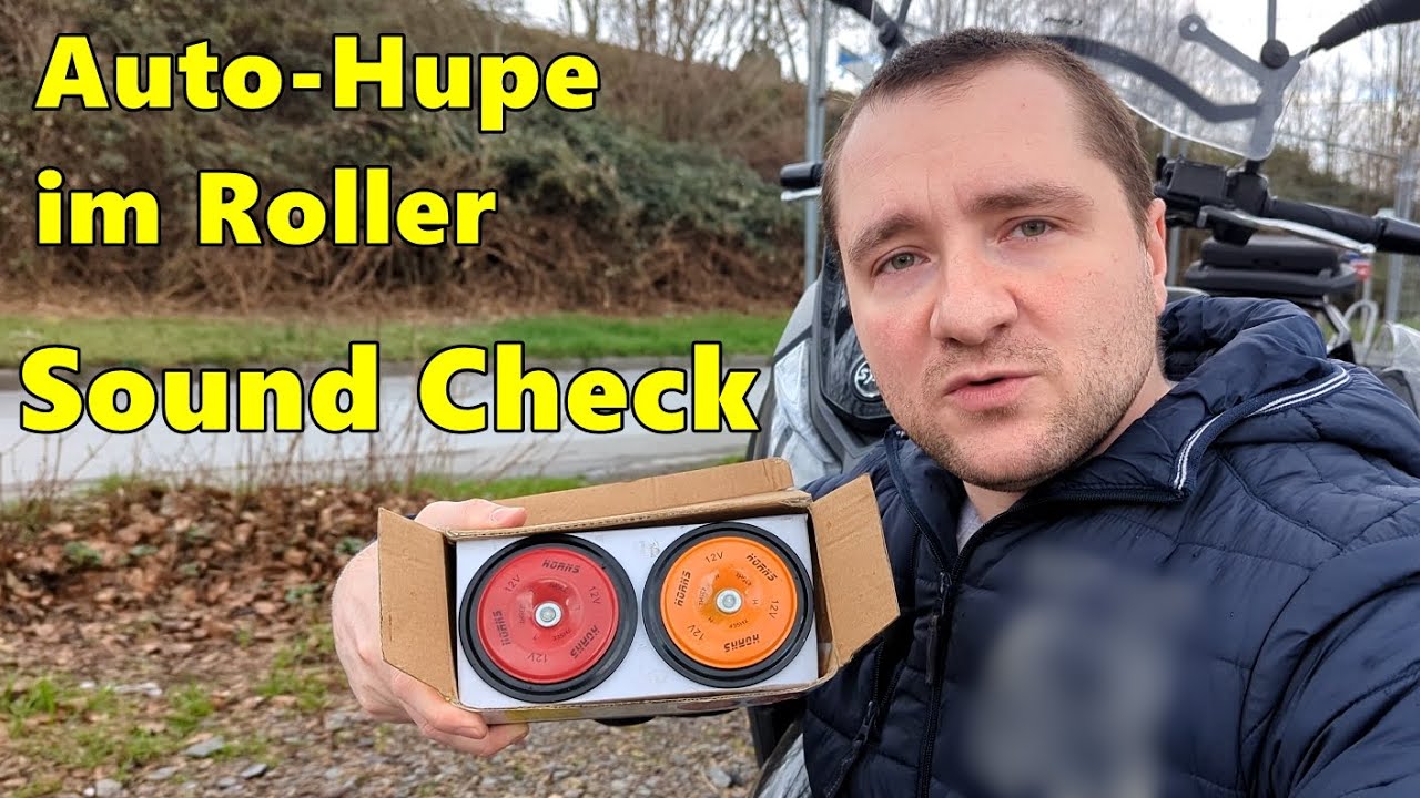 2x Auto Hupen in den Roller einbauen + Sound Check | Roller-Fix