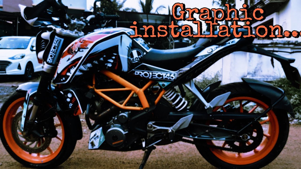 Ktm Bike Graphics | Decals Kit Installation | Modification Compilation @ Abt Wash
