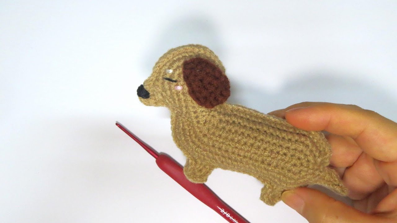鉤針臘腸狗:小短腿也能跑得很輕快[Crochet]