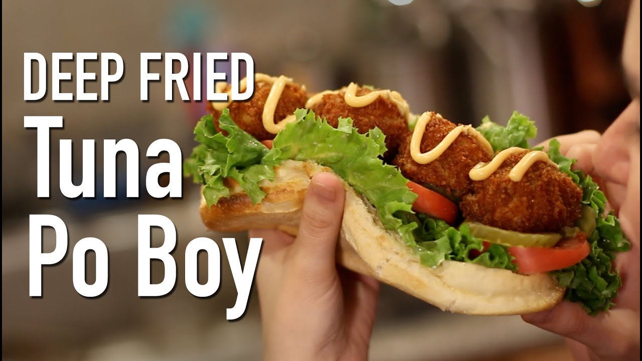 Deep Fried Tuna Fish Po Boy