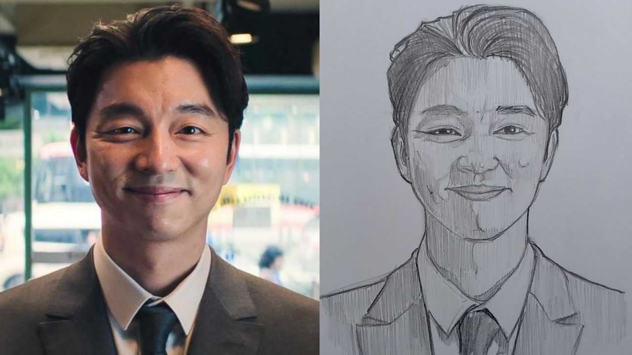 How to Draw the Salesman from Squid Game Step by Step