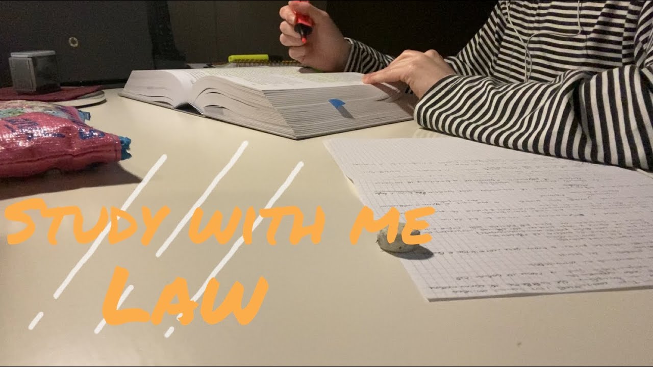 1 HOUR STUDY WITH ME | Law, No Music, Inaudible Whispers, ASMR