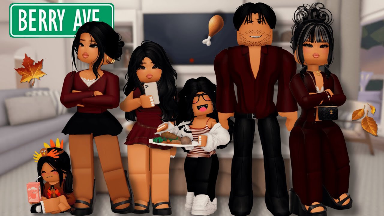 CHAOTIC THANKSGIVING FAMILY DINNER *DRAMA, SECRETS, AND LIES* | Berry Avenue *VOICED* RP