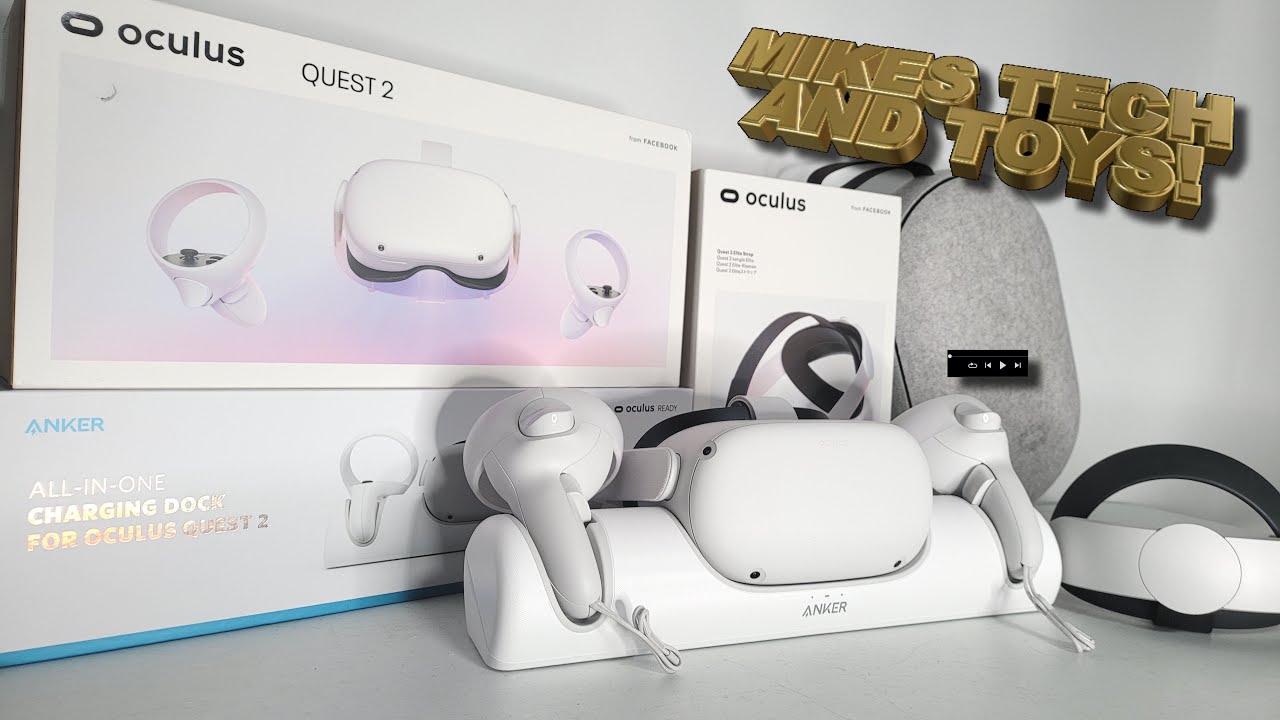 Oculus Quest 2 NEW Version Bundle & Anker Oculus Quest 2 Charging Dock