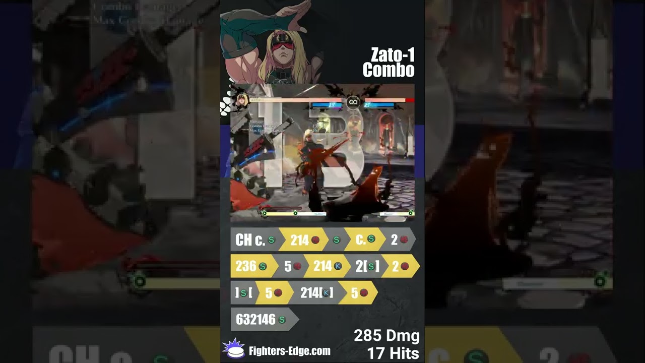 Zato's Sildo Detruo punish #ggst_za #ggst #zato #guiltygear #strive #fgc #combos #shorts