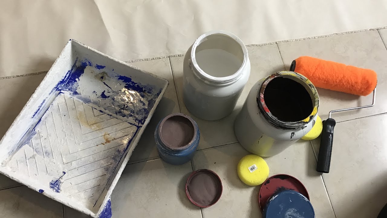 Vlog: hazlo tu mismo, fondo fotográfico en lienzo pintado a mano