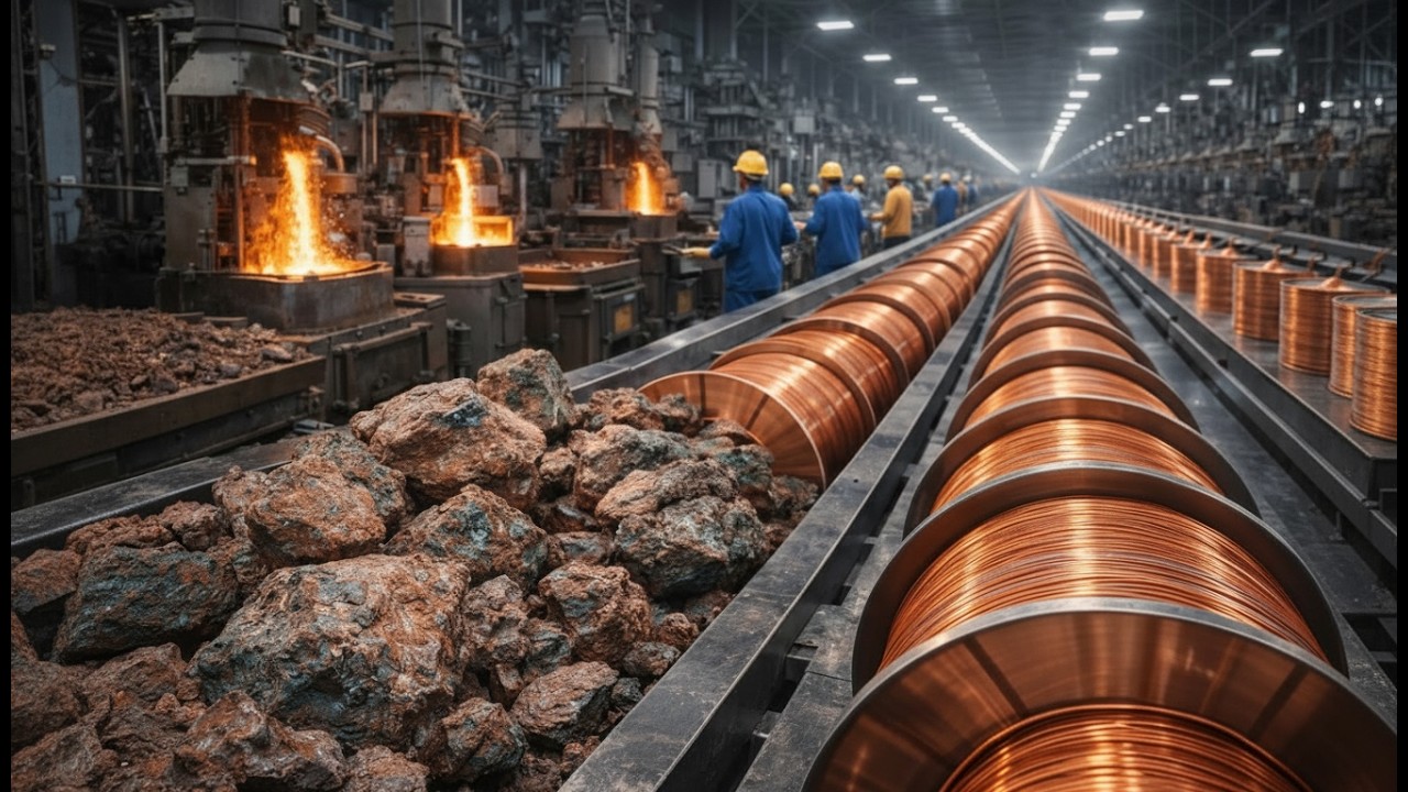 How Electrical Wires Are Made | Inside a Mega Copper Factory! (Full Process)