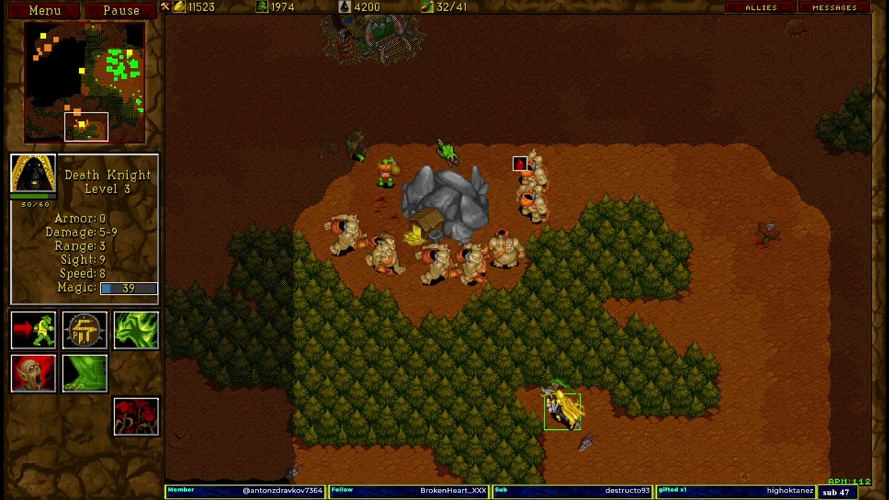 Warcraft 2 classic Dark Paths 1v1 u8t3io3p vs dj_boss