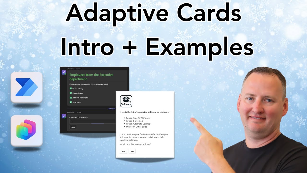 Введение в адаптивные карточки (Power Automate + Copilot Studio)