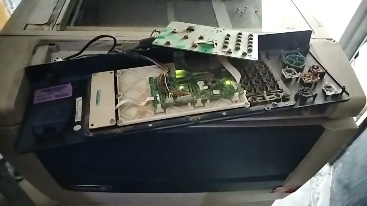 Xerox 5855 touch pannel power button fault solution