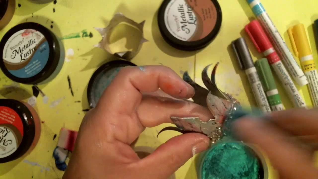 Mixed Media Crowns Using DecoArts
