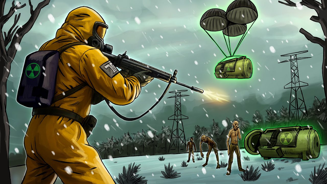 Looting an Airdrop Inside the Radiation Zone in SCUM 1.0!