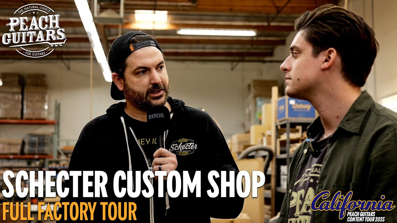 Peach Guitars Посетите мастерскую Schecter Custom Shop | Полная экскурсия по фабрике!