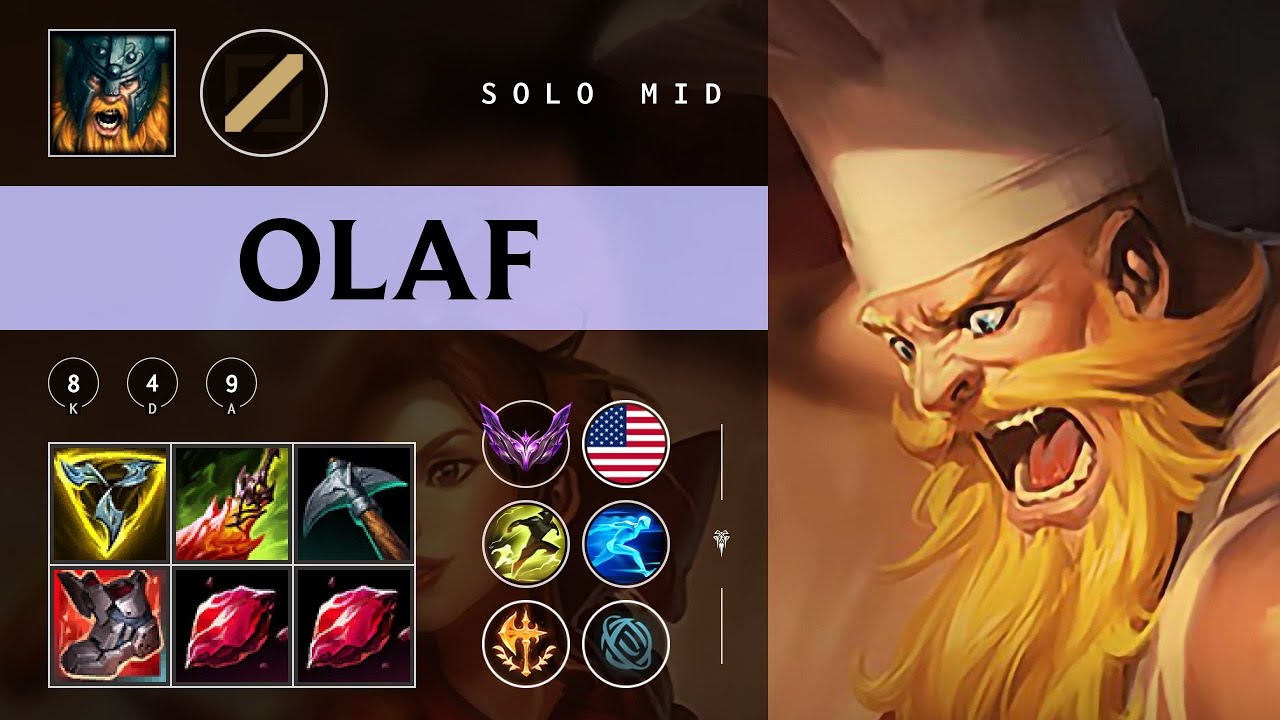 Olaf Mid vs Veigar - NA Master Patch 25.24