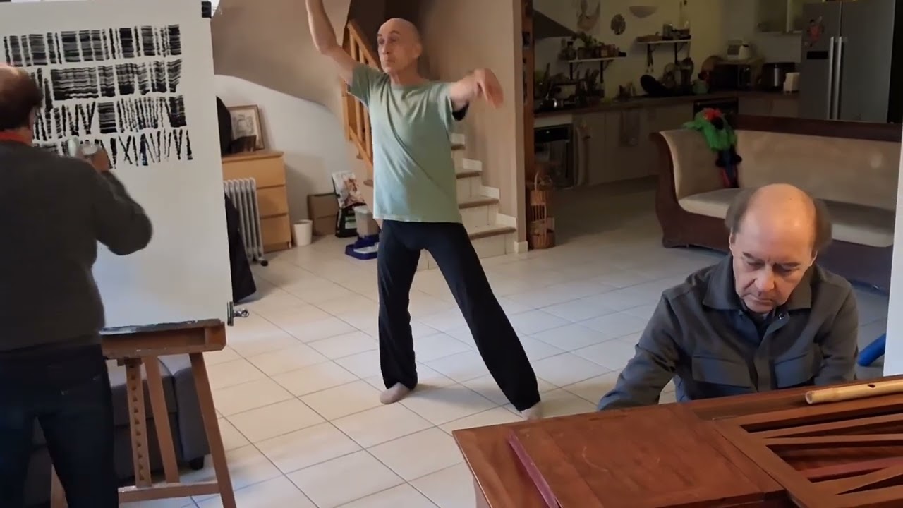 Improvisation n° 3 - Jacob Raymond (peinture), Jean-Michel Bardez (piano), Jean-Paul Bardez (danse)