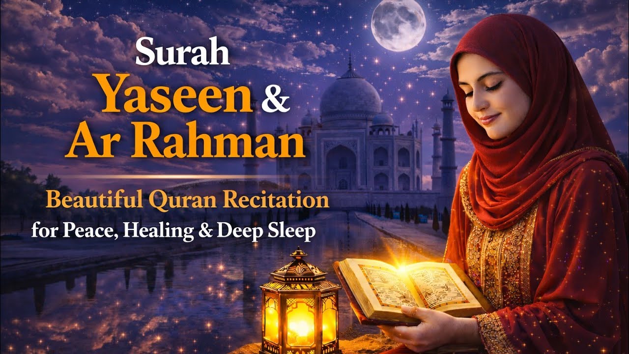 Surah Yasin (Yaseen) & Surah Ar Rahman | Beautiful Quran Recitation for Peace , Healing & Deep Sleep