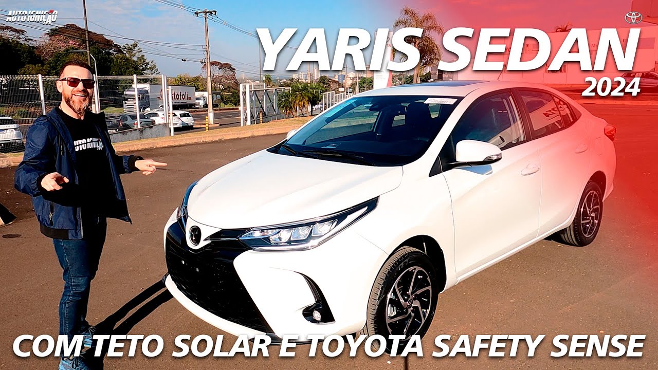 TOYOTA YARIS XLS SEDAN 2024 - Com Teto Solar e Safety Sense