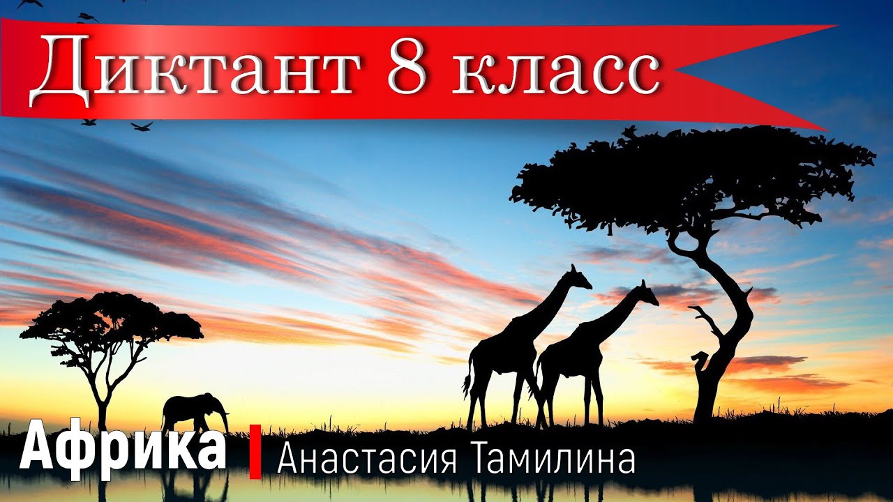 Диктант по русскому языку 8 класс.  Африка. Специально для сайта Могу писать.