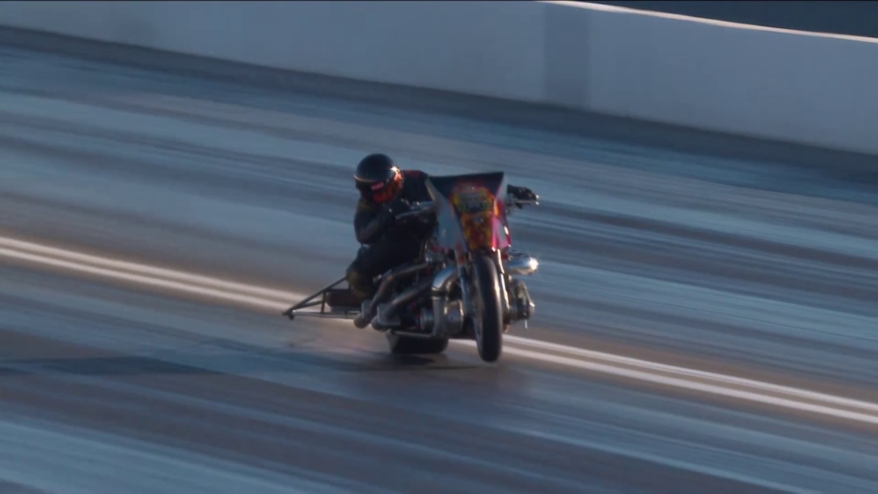 UNBELIEVALBE SAVE in Top Fuel Harley in Las Vegas 