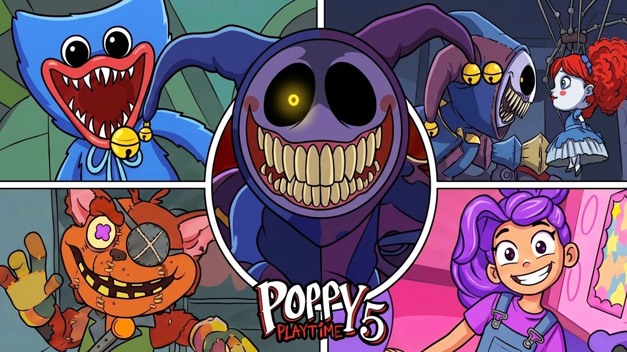 UM BURRO, JOGANDO POPPY PLAY TIME CAPÍTULO 5 PELA PRIMEIRA VEZ