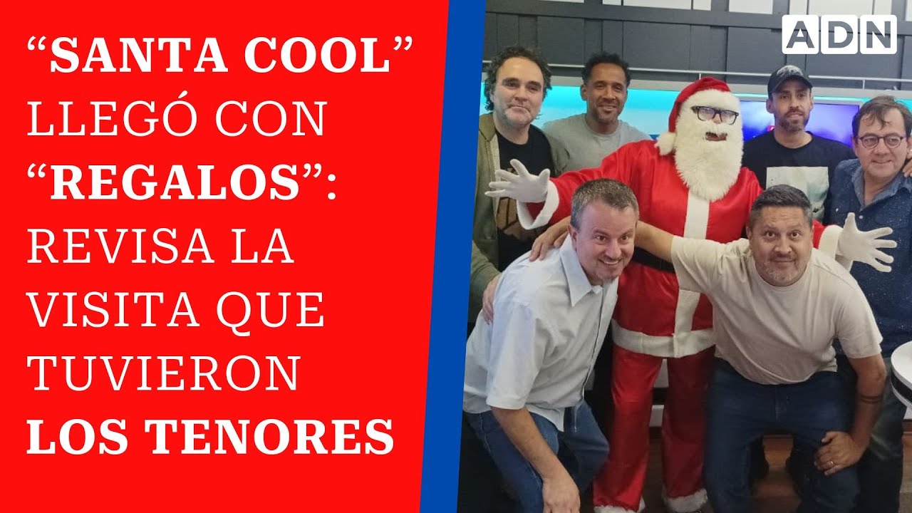 “Santa Cool” llegó con “regalos”: revisa la visita que tuvieron Los Tenores antes de Navidad
