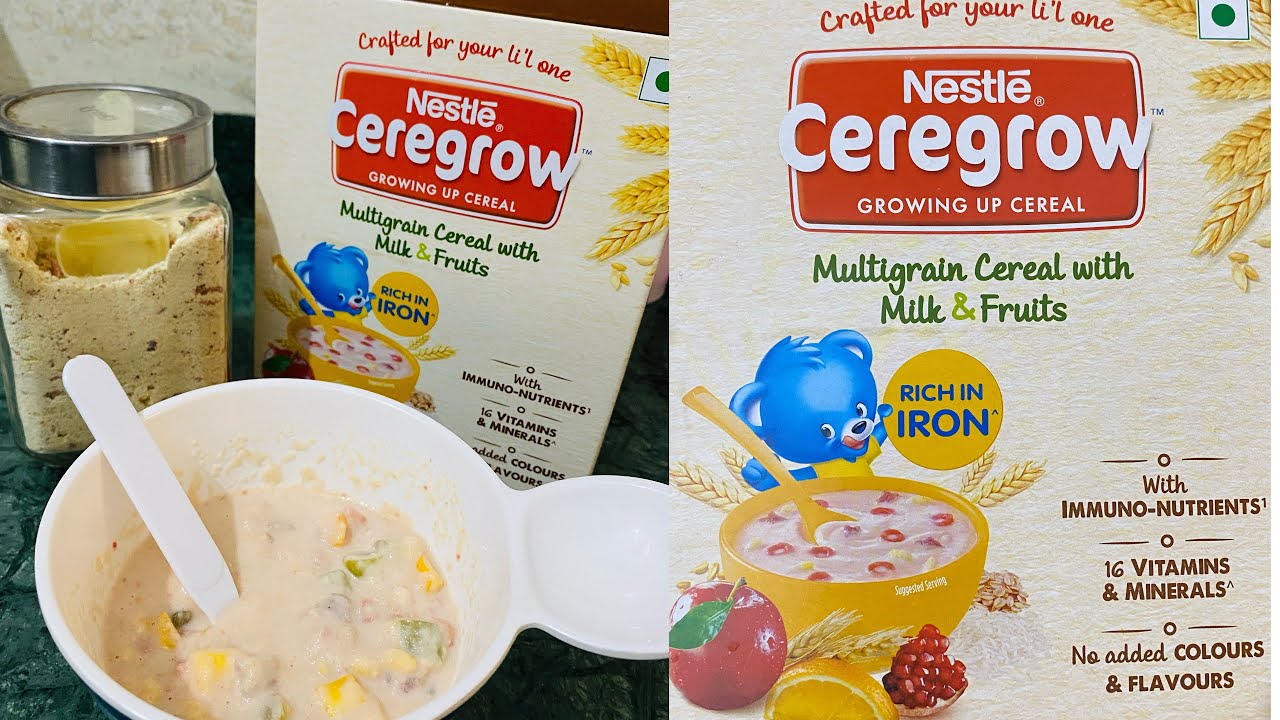Nestle ceregrow Growing up cereal || Multigrain cereal with milk & fruits || For 3 to 6 Years
