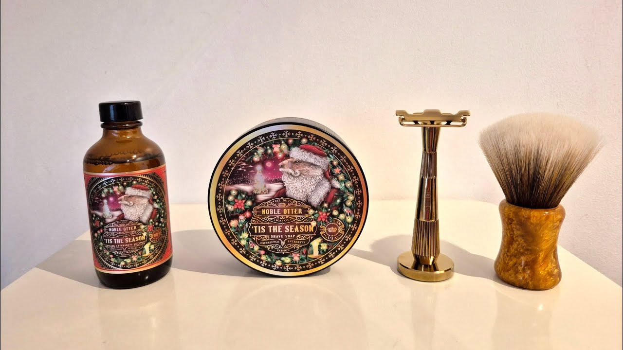 Noble Otter Tis The Season / Leaf Thorn / Shavemac 24 мм синтетическая кисть
