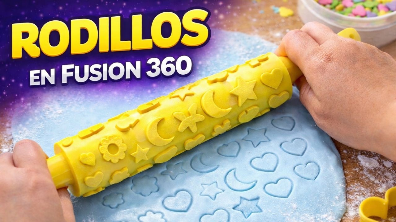 Cómo Diseñar Rodillos Texturizadores en Fusion 360 | Tutorial Paso a Paso para Impresión 3D