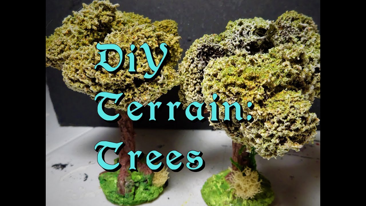 Tabletop Terrain, Tree Tutorial: DiY super durable and realistic Trees