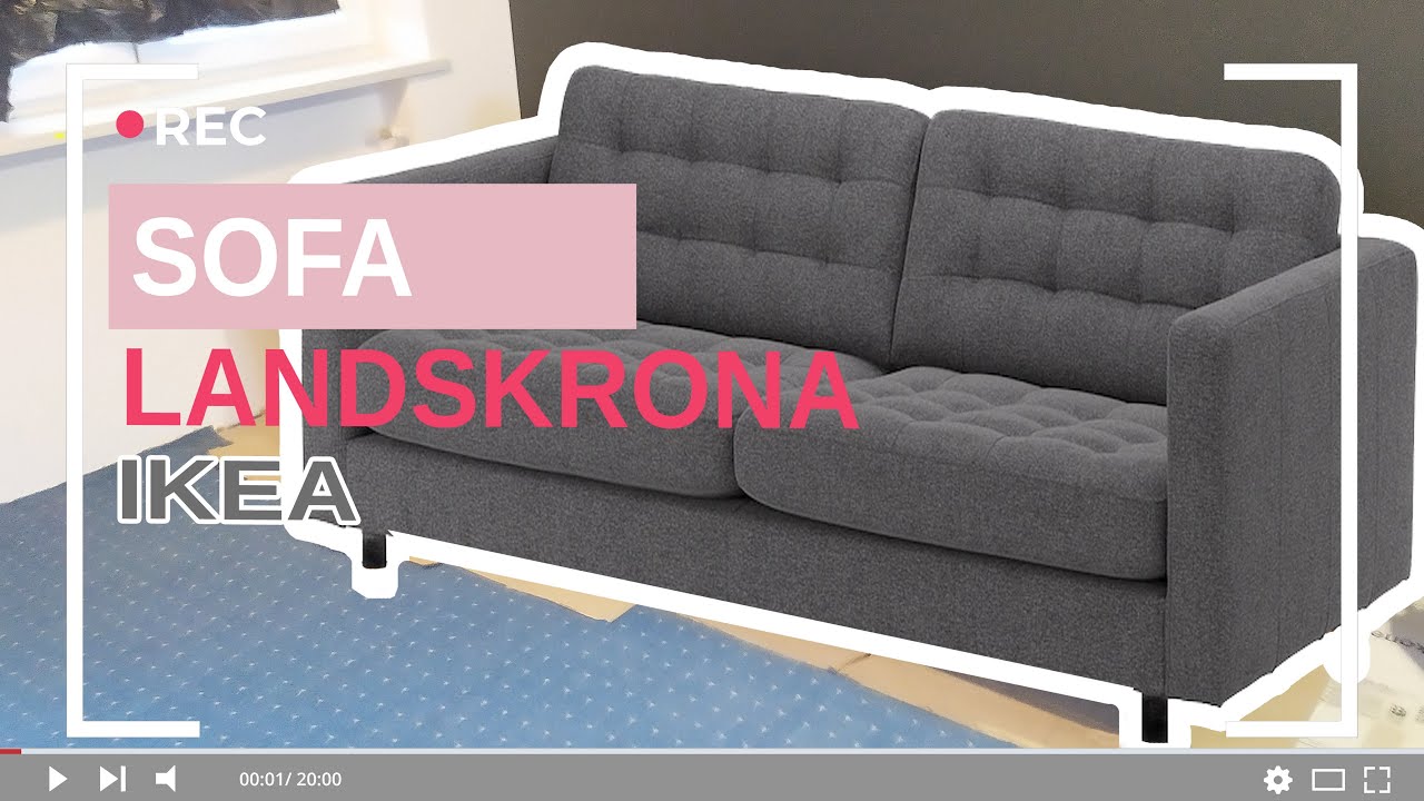 Sofa IKEA - LANDSKRONA okiem rupieciarza  -remont domu z lat 80