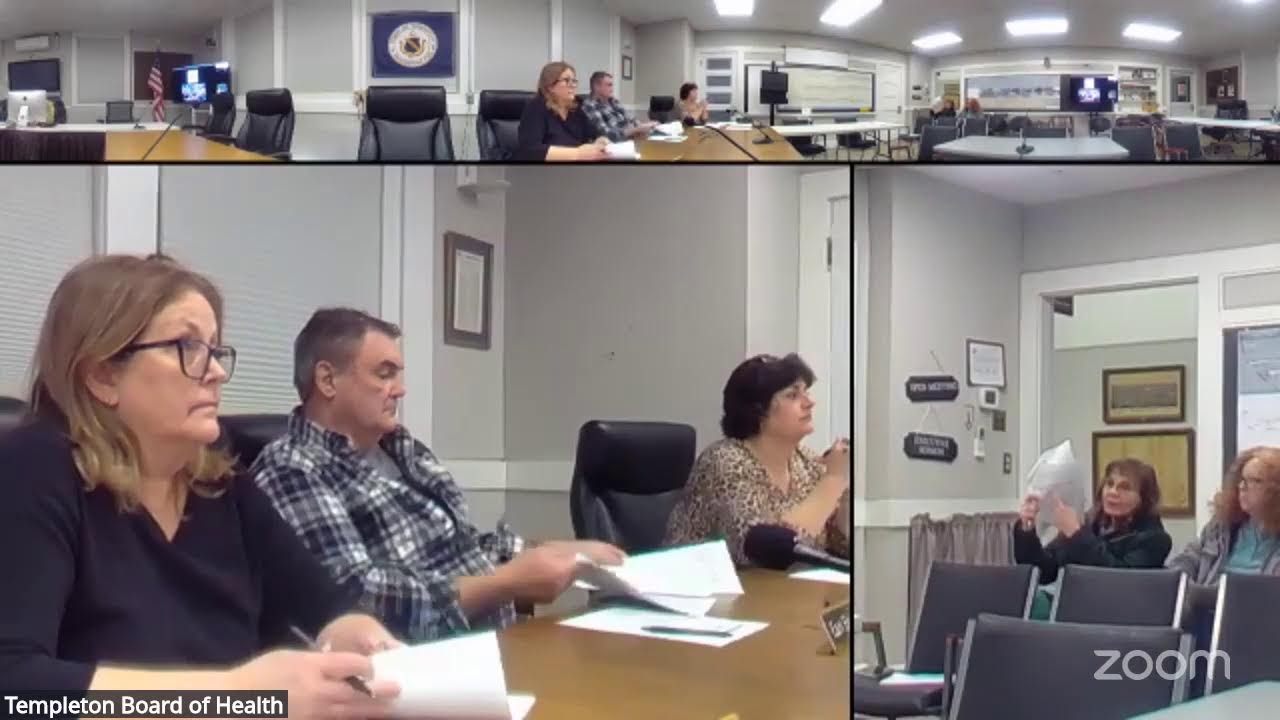 Templeton Board of Health Meeting of Feb. 3, 2026