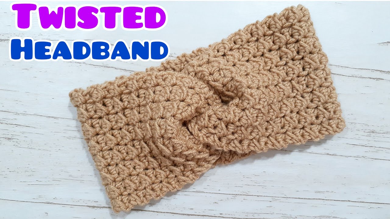 VERY EASY😇 ! how to make a twisted headband / crochet headband