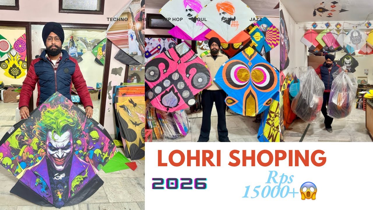 KITES SHOPPING FOR LOHRI 2026 🪁kite shop padhri kite store LOHRI STASH...